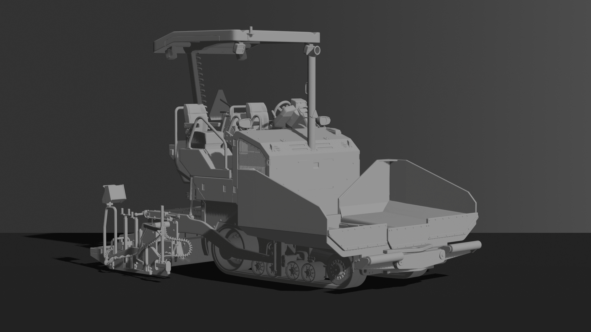 Volvo P7000 Asphalt Paver STL 3D Print Model