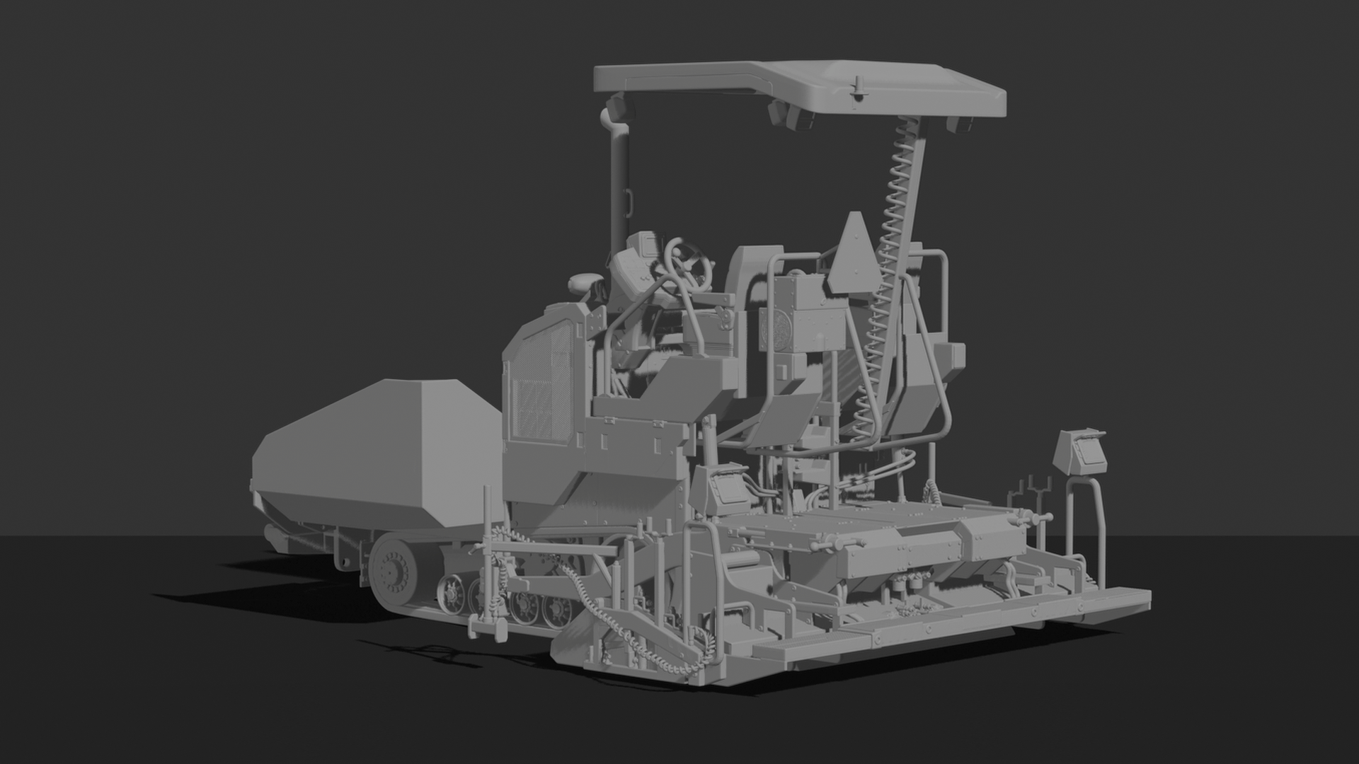 Volvo P7000 Asphalt Paver STL 3D Print Model