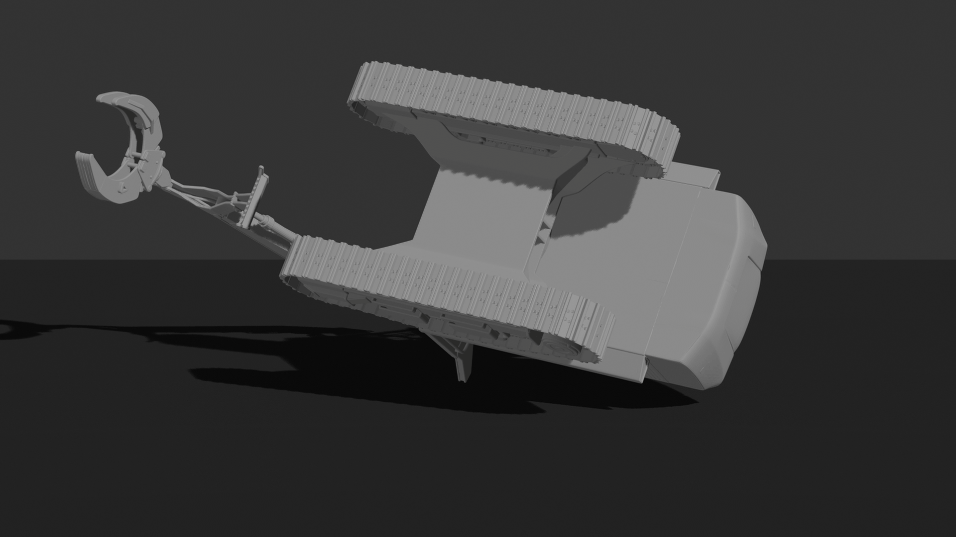 Tigercat 870C Tracked Feller Buncher STL 3D Print Model