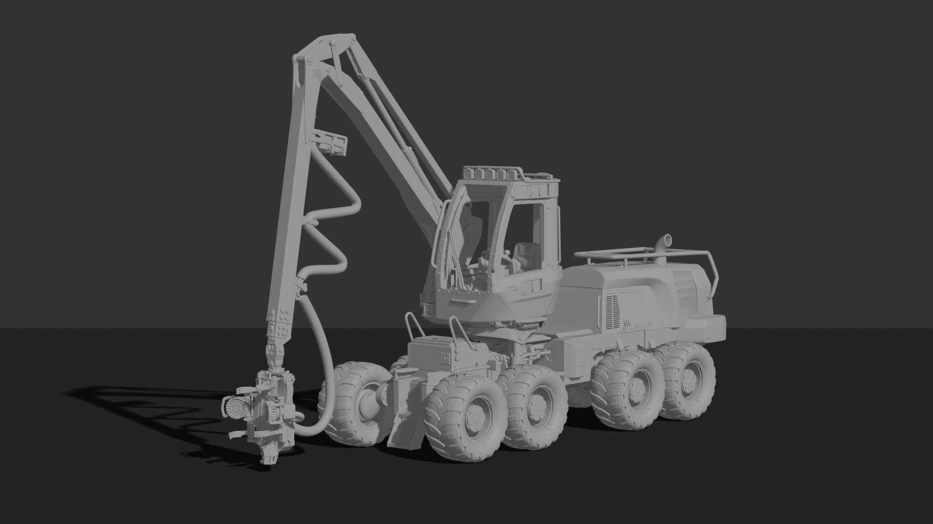 Ponsse Bear Forestry Harvester 8x8 STL 3D Print Model