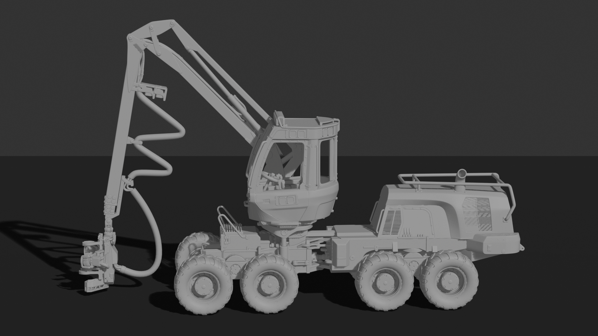 Ponsse Bear Forestry Harvester 8x8 STL 3D Print Model