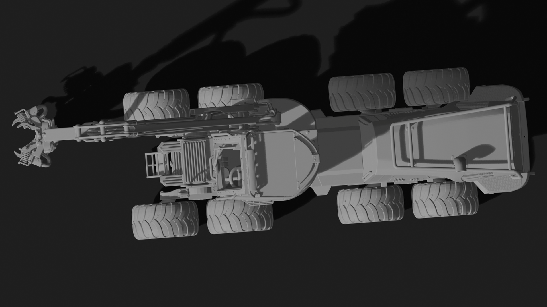 Ponsse Bear Forestry Harvester 8x8 STL 3D Print Model