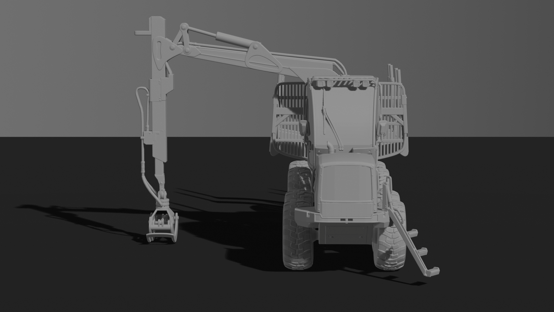 Ponsse Elephant King Forestry Forwarder STL 3D Print Model