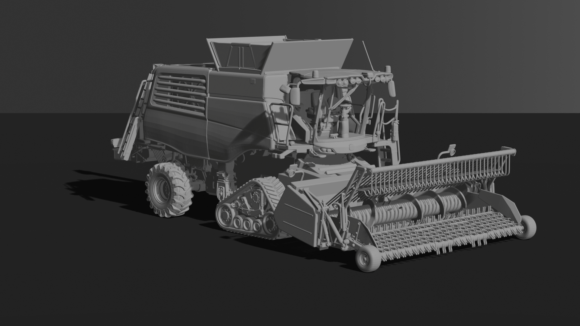 Fendt IDEAL 9T Combine Harvester STL 3D Print Model