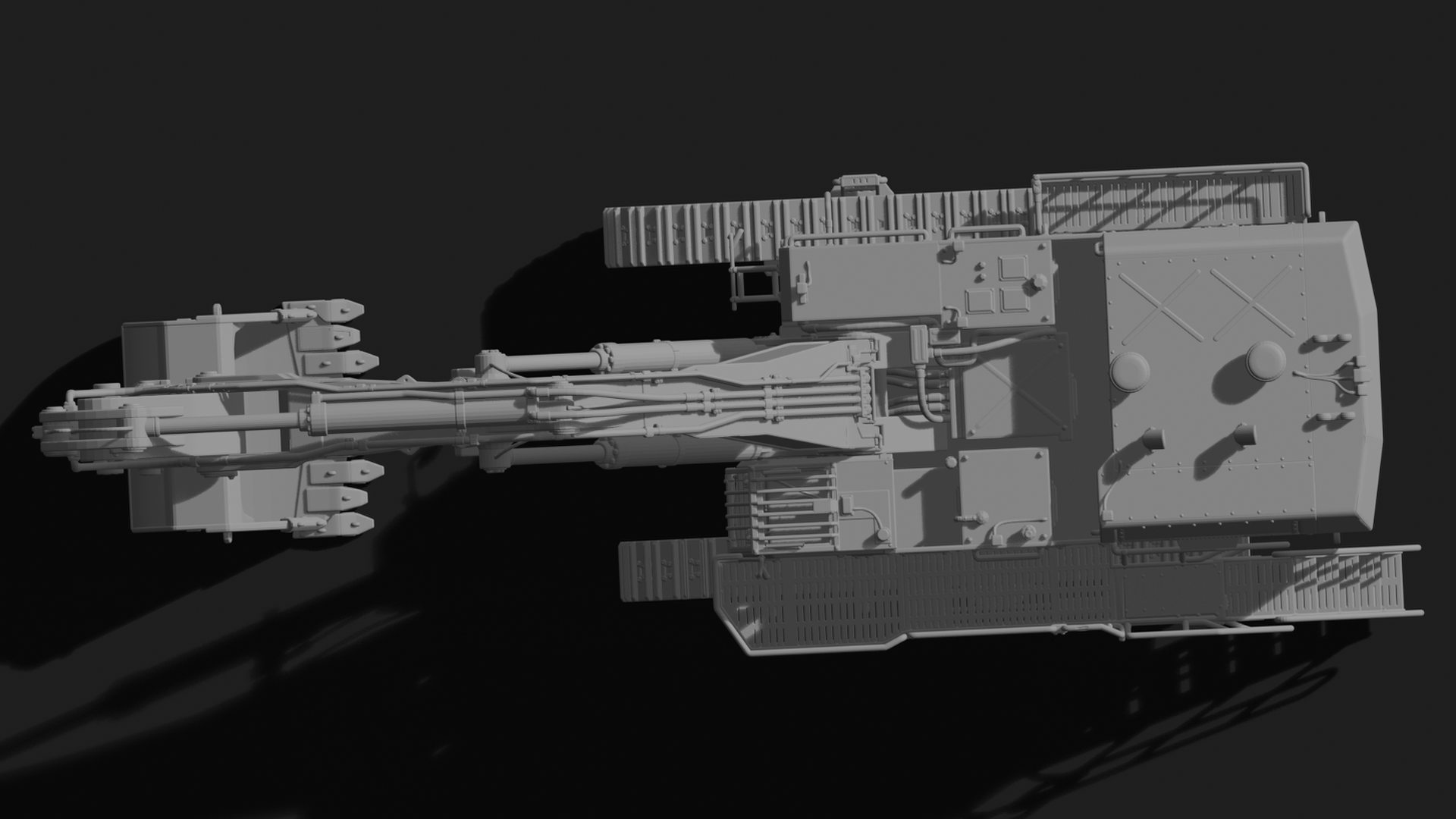Liebherr R 9400 Mining Shovel Excavator STL 3D Print Model