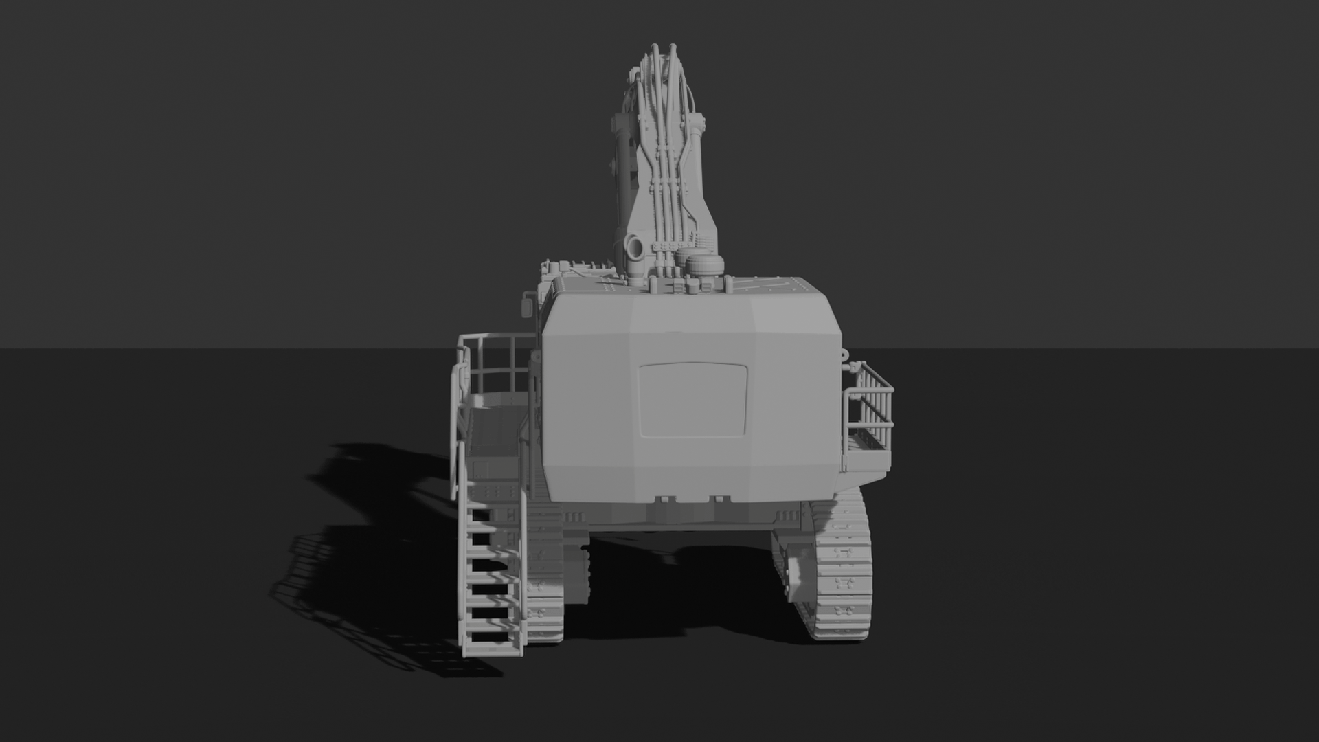 Liebherr R 9400 Mining Shovel Excavator STL 3D Print Model