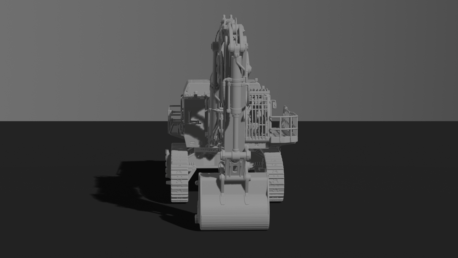 Liebherr R 9400 Mining Shovel Excavator STL 3D Print Model