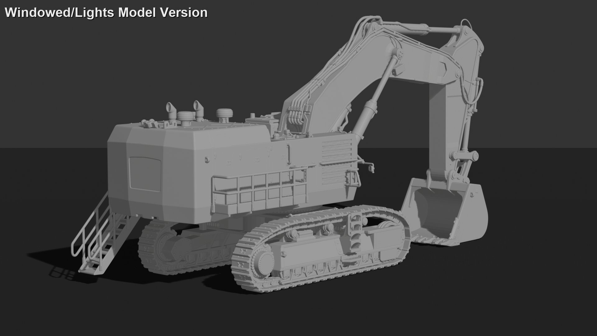 Liebherr R 9400 Mining Shovel Excavator STL 3D Print Model