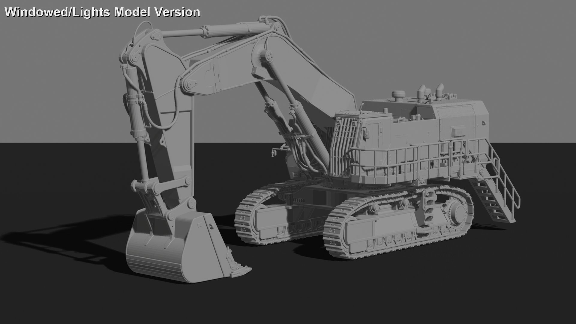 Liebherr R 9400 Mining Shovel Excavator STL 3D Print Model