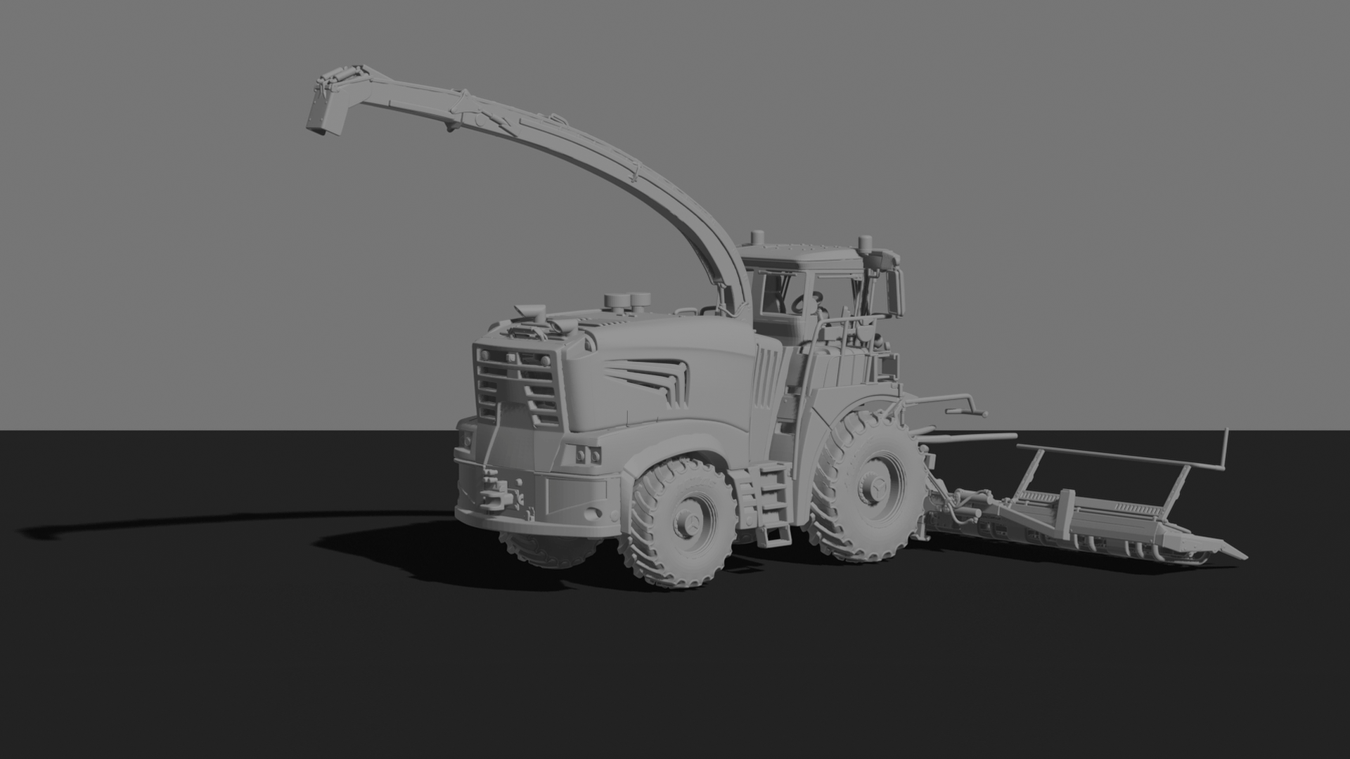 Krone Big X Forage Harvester STL 3D Print Model