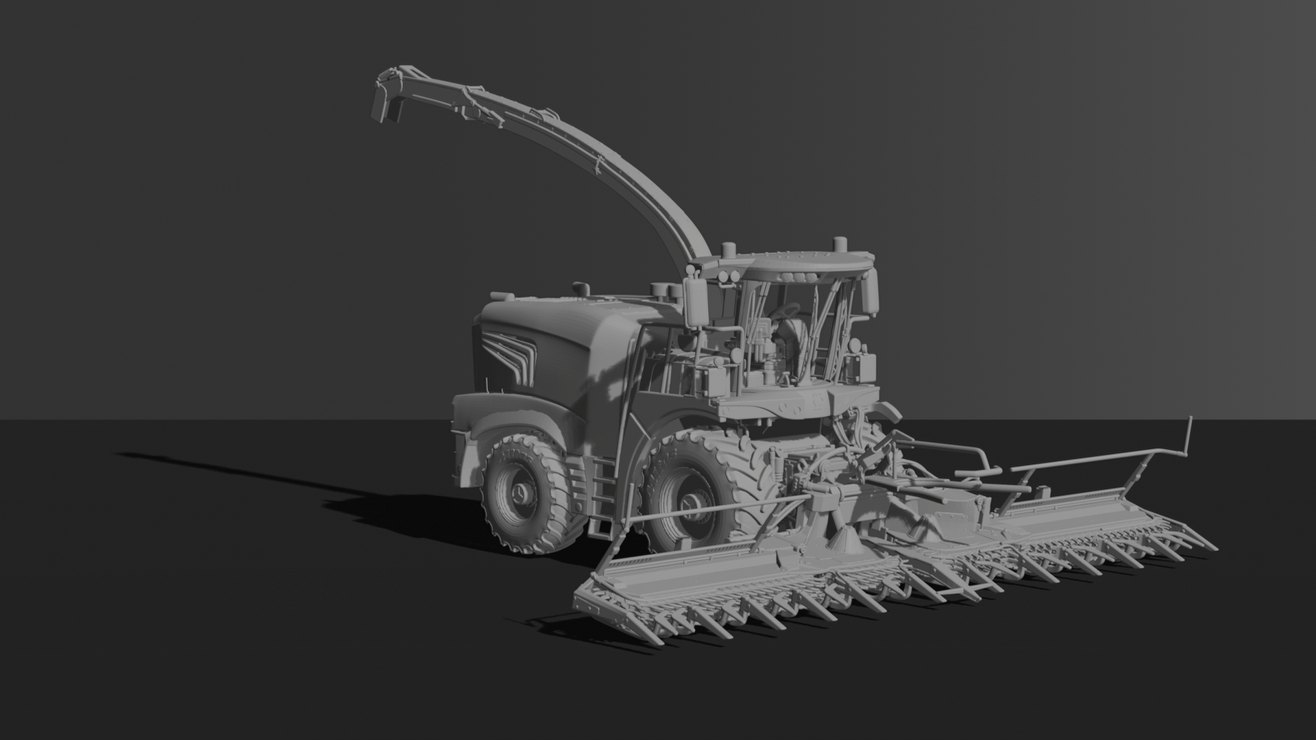 Krone Big X Forage Harvester STL 3D Print Model