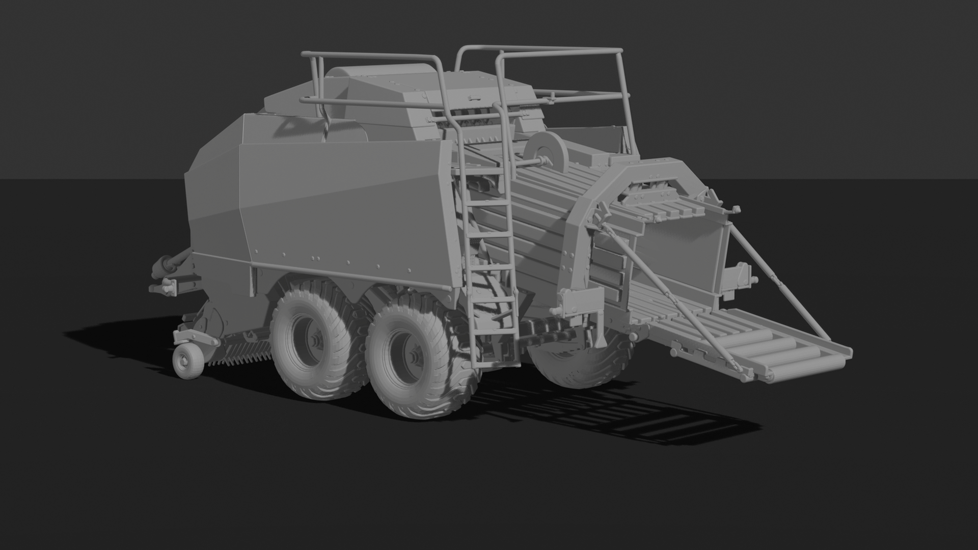 Krone BiG Pack 1290 HDP Square Baler STL 3D Print Model