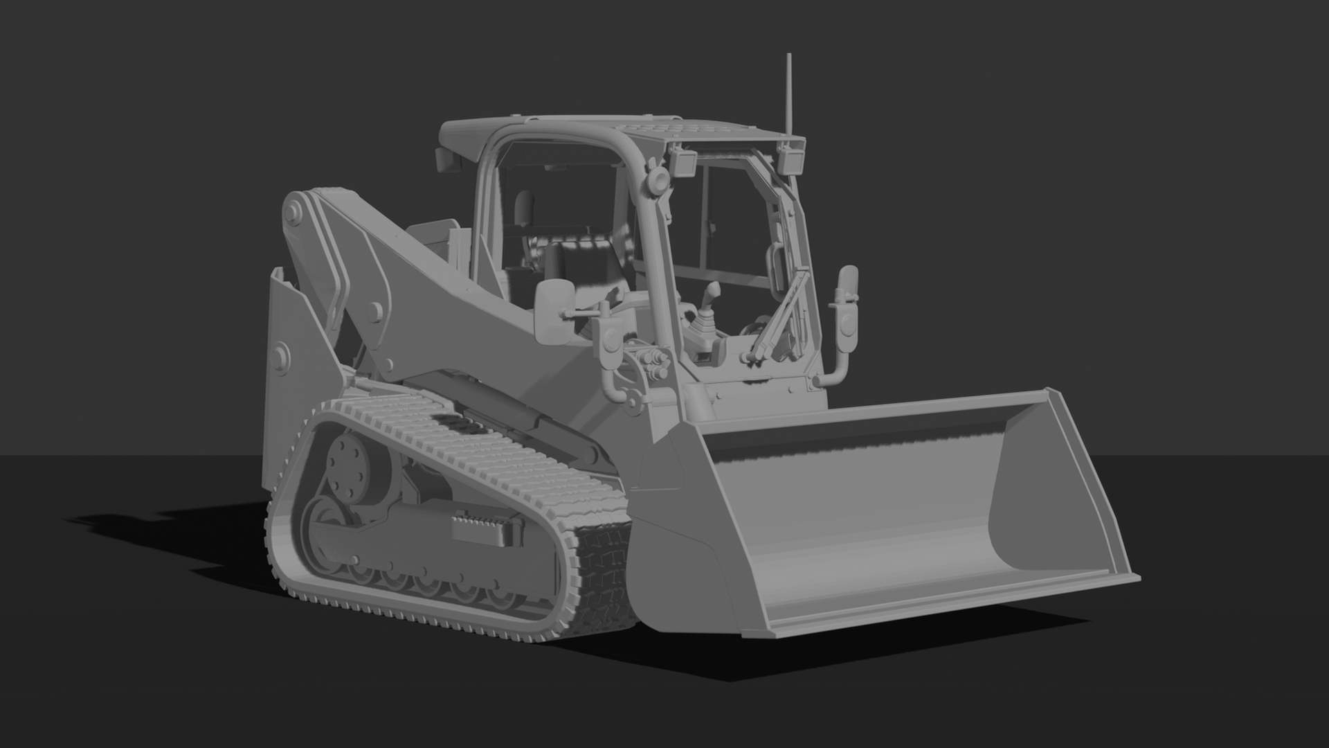 Bobcat T650 Compact Track Loader STL 3D Print Model