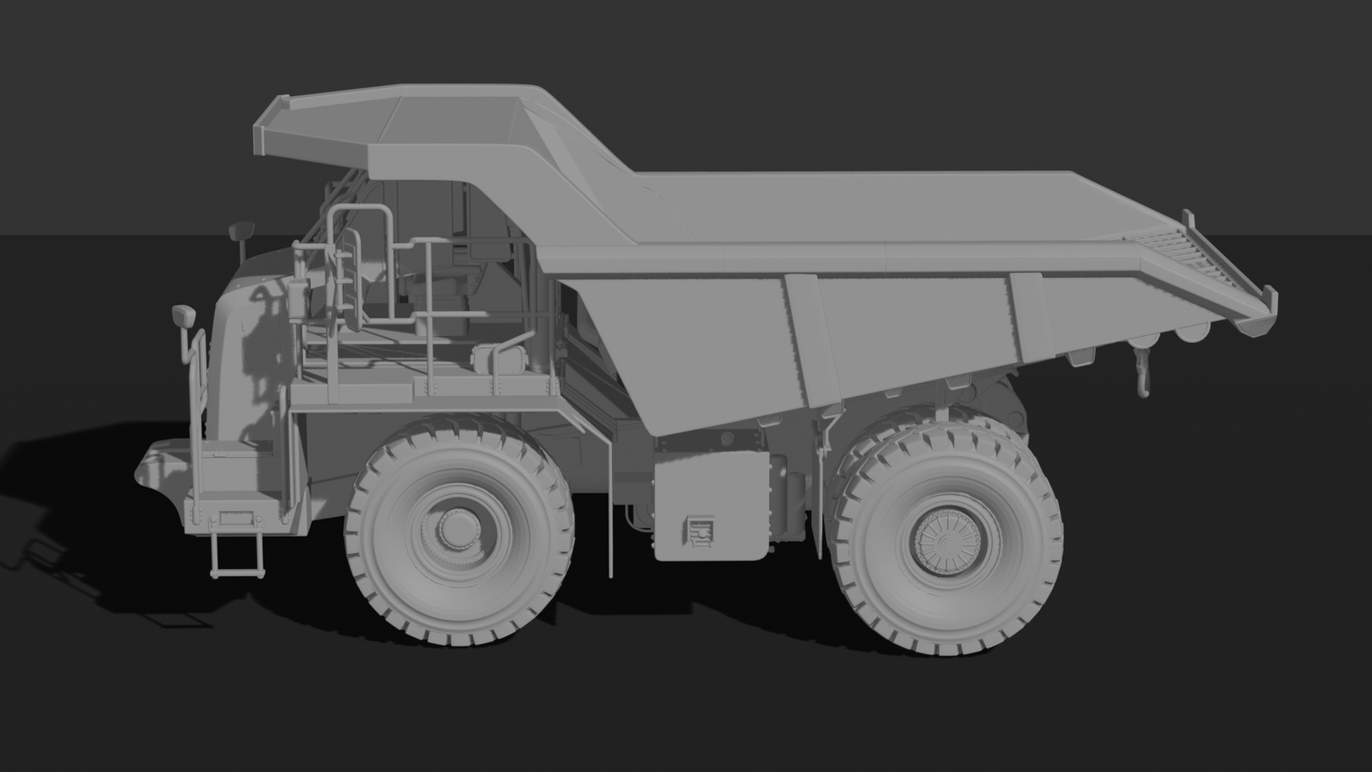 Caterpillar 777 Mining Dump Truck STL 3D Print Model