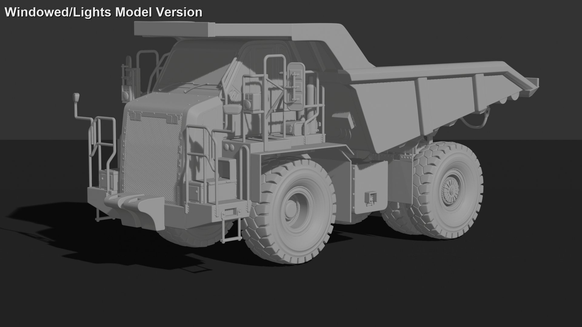 Caterpillar 777 Mining Dump Truck STL 3D Print Model