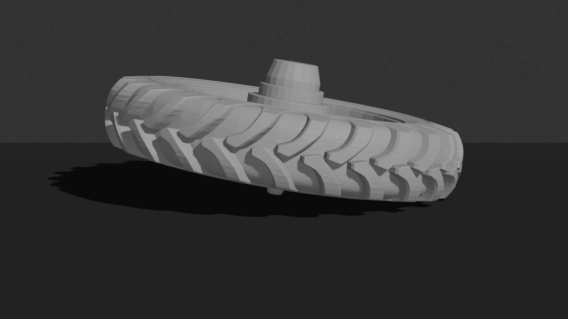 Agricultural Tractor Tyre STL 3D Print Model