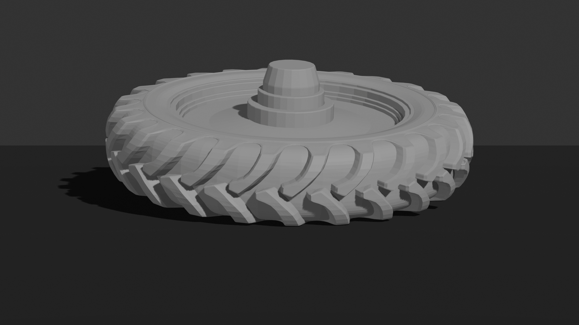 Agricultural Tractor Tyre STL 3D Print Model