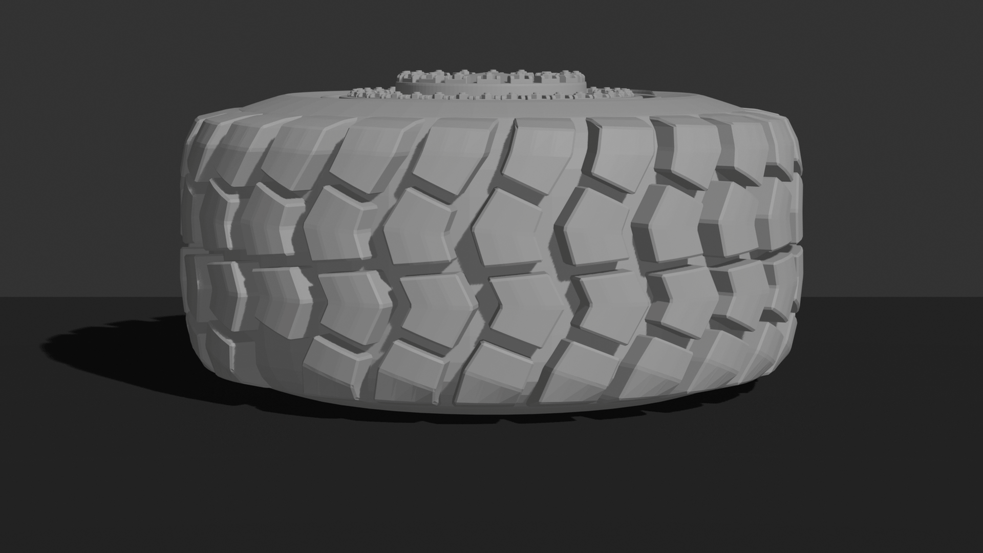 Off-Road Mud Terrain Tire STL 3D Print Model