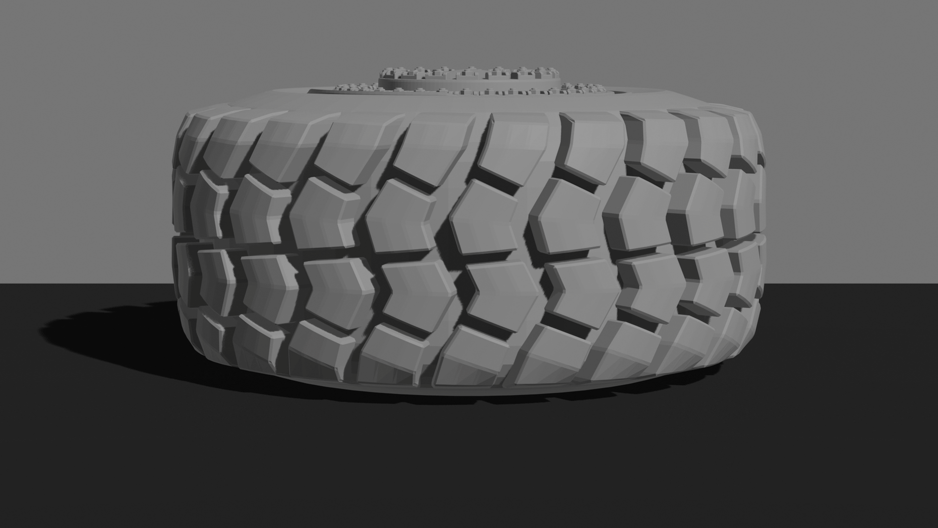 Off-Road Mud Terrain Tire STL 3D Print Model