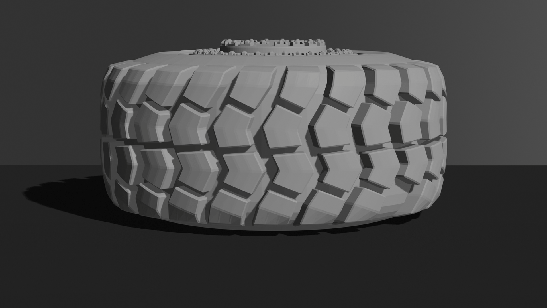Off-Road Mud Terrain Tire STL 3D Print Model