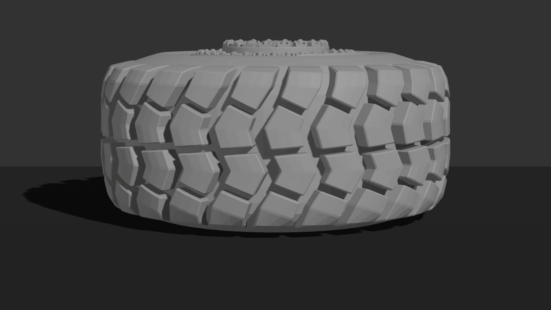 Off-Road Mud Terrain Tire STL 3D Print Model