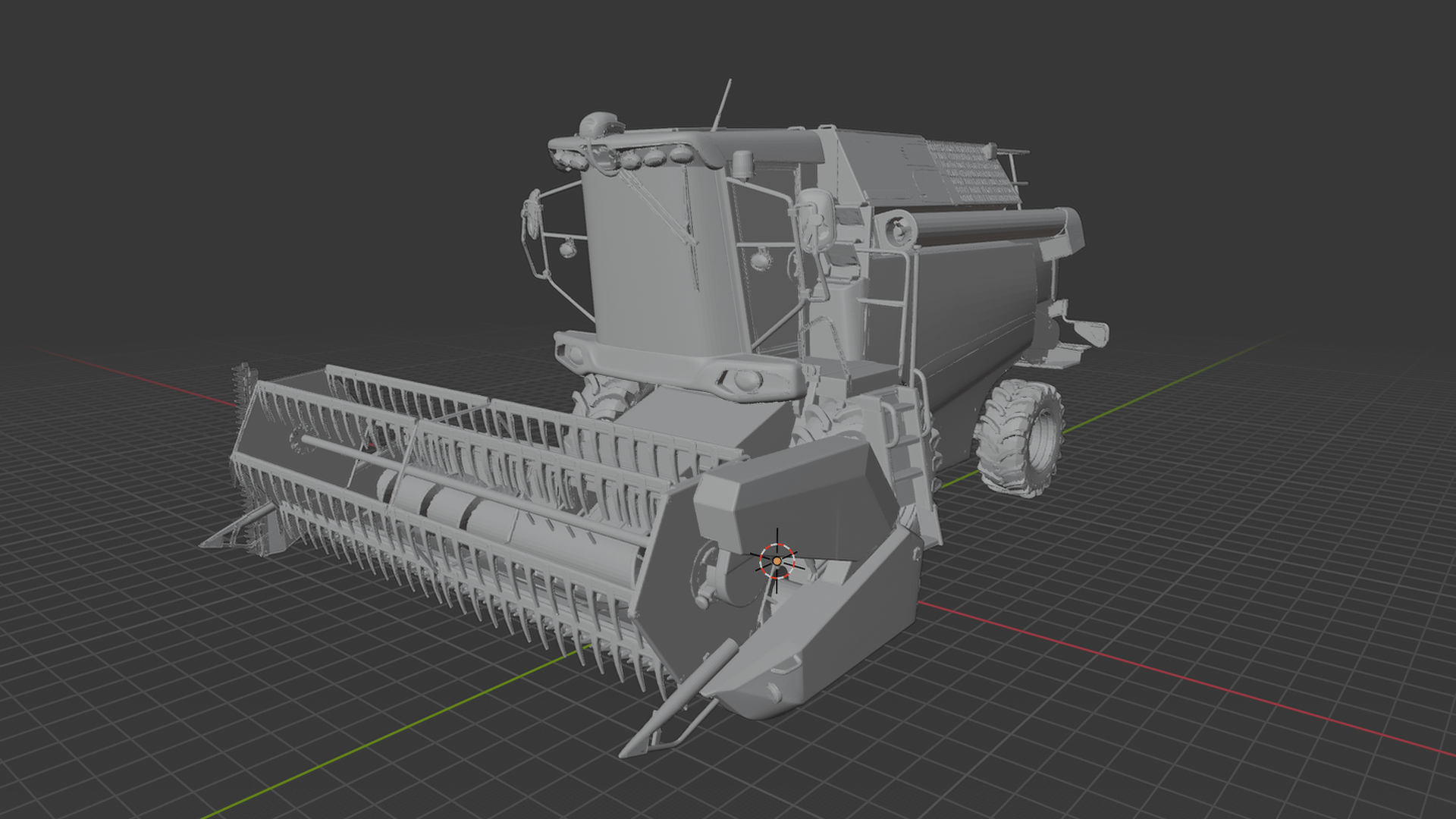 Rostselmash ACROS 585 Combine Harvester STL 3D Print Model