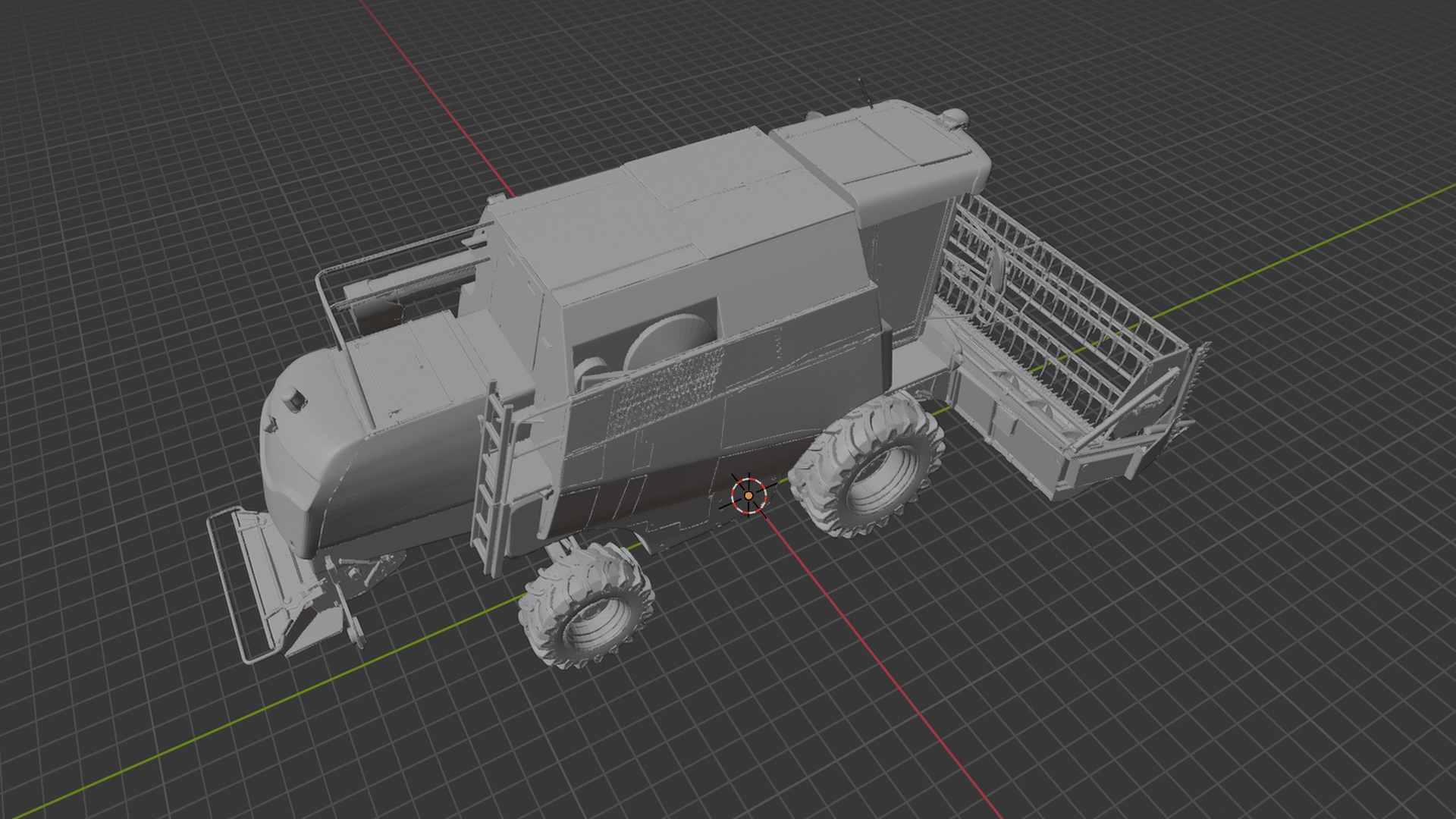 Rostselmash ACROS 585 Combine Harvester STL 3D Print Model