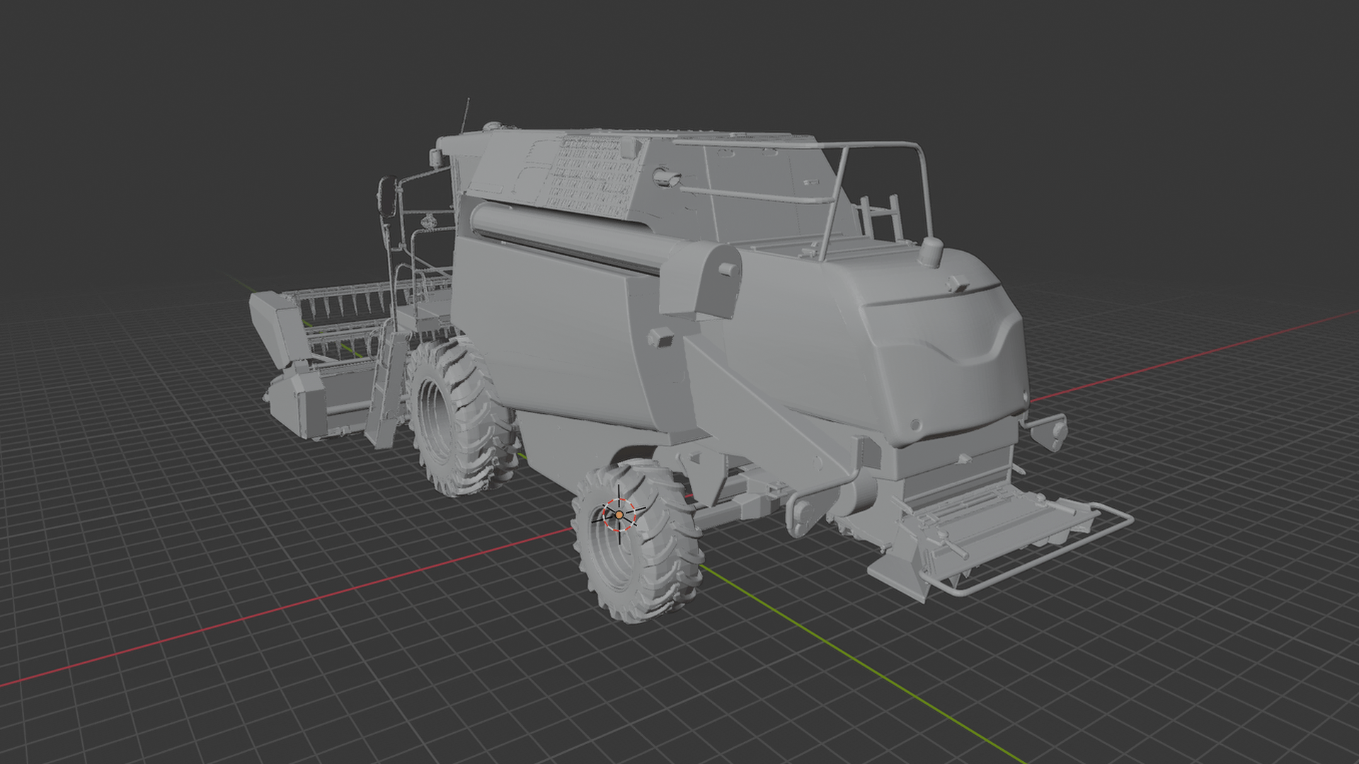 Rostselmash ACROS 585 Combine Harvester STL 3D Print Model