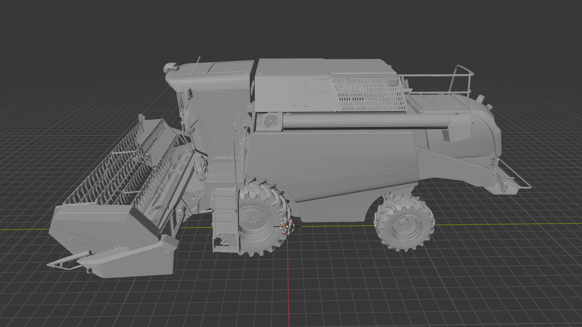 Rostselmash ACROS 585 Combine Harvester STL 3D Print Model
