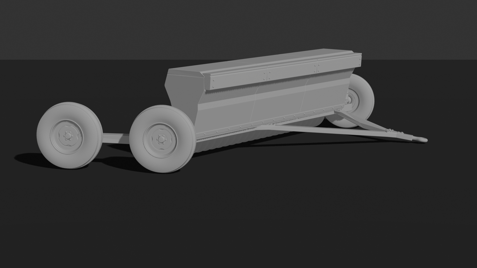Tow-Behind Seed Drill Planter STL 3D Print Model