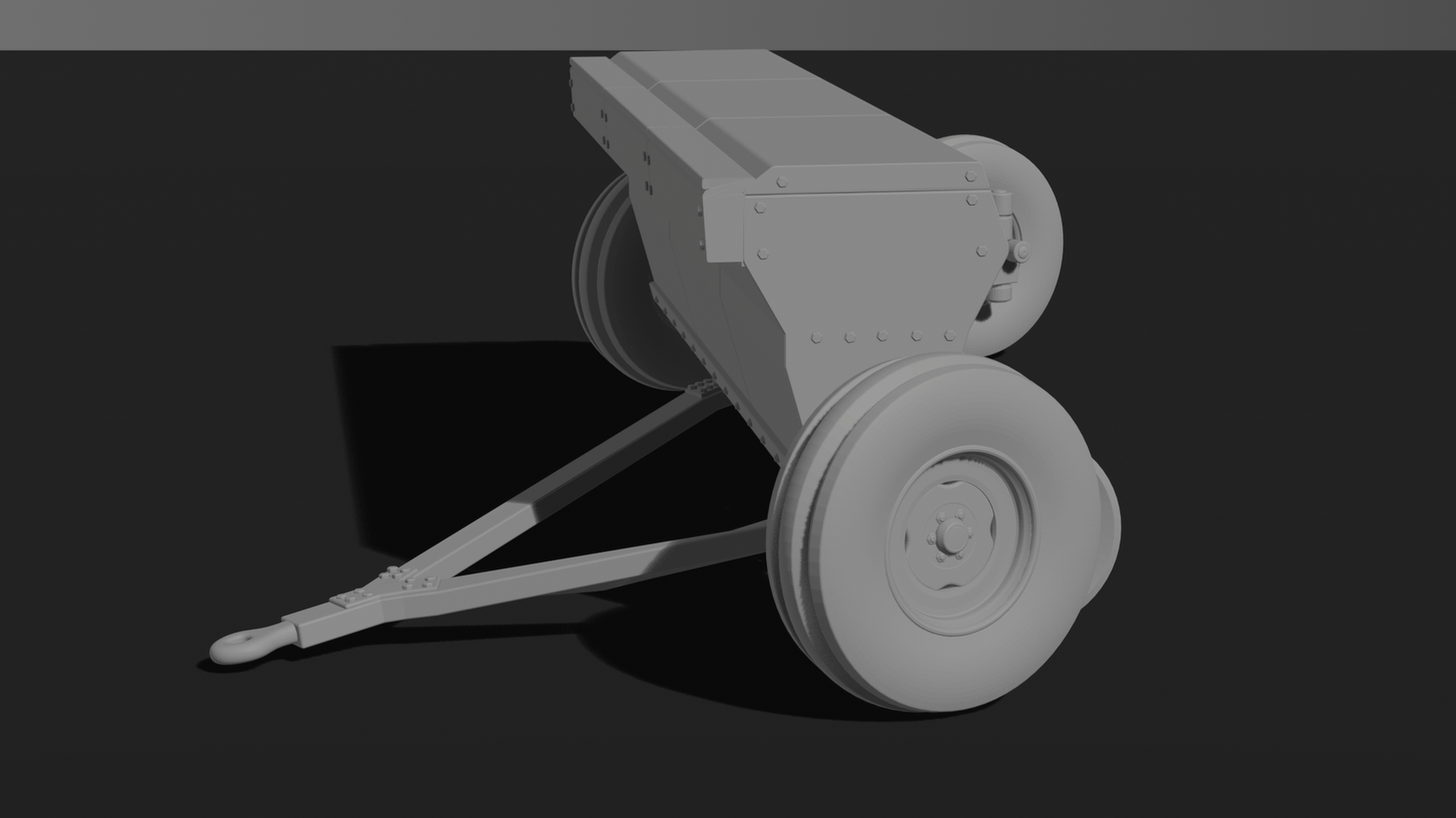 Tow-Behind Seed Drill Planter STL 3D Print Model