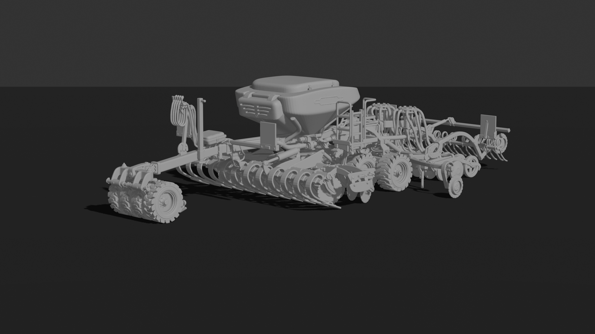 Air Seeder Planter Machine STL 3D Print Model