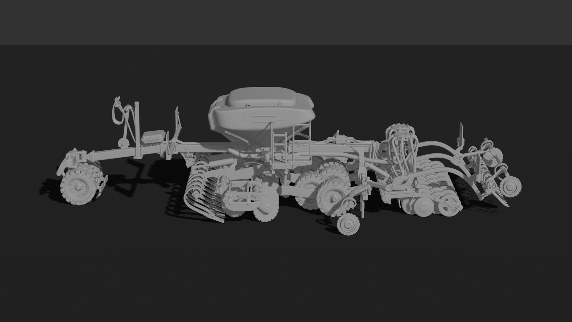 Air Seeder Planter Machine STL 3D Print Model