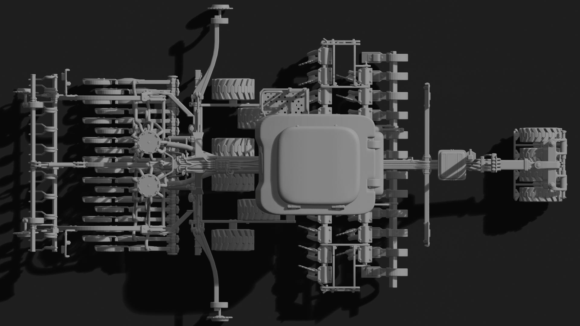 Air Seeder Planter Machine STL 3D Print Model