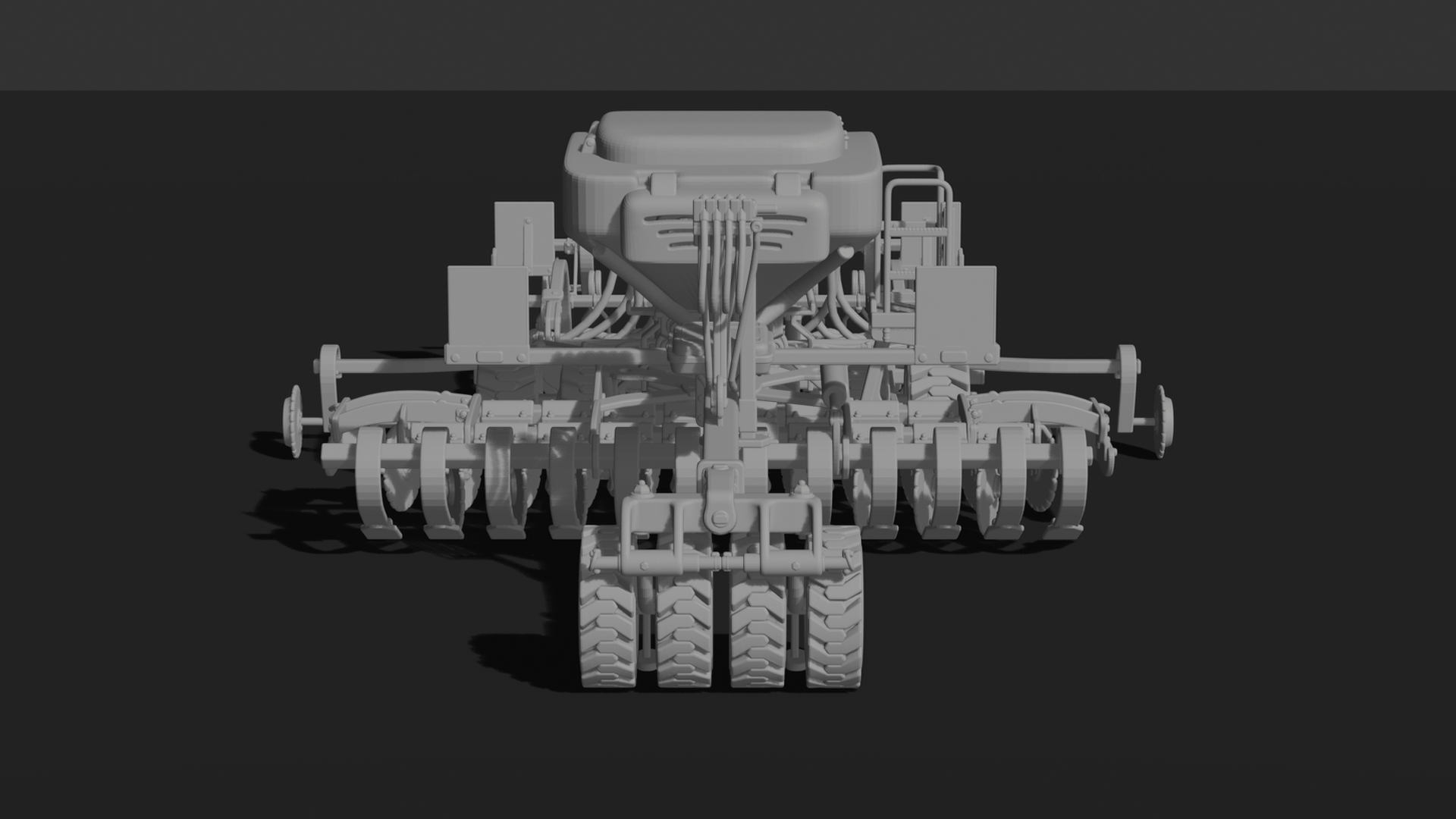 Air Seeder Planter Machine STL 3D Print Model