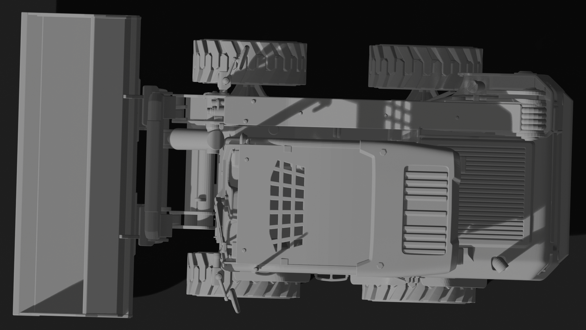 Bobcat S650 Skid Steer with Bucket STL 3D Print Model