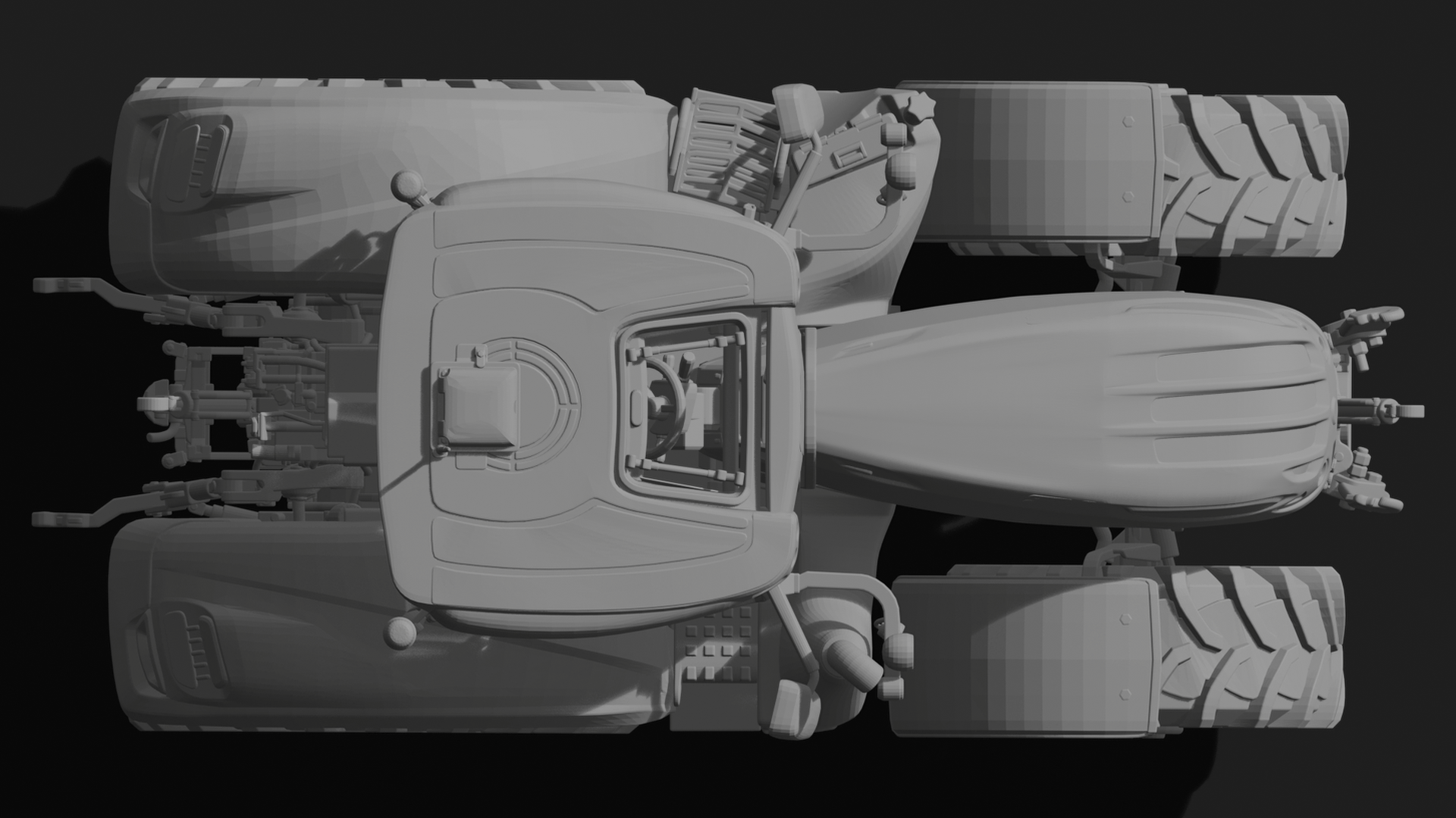 Steyr Terrus CVT Tractor STL 3D Print Model