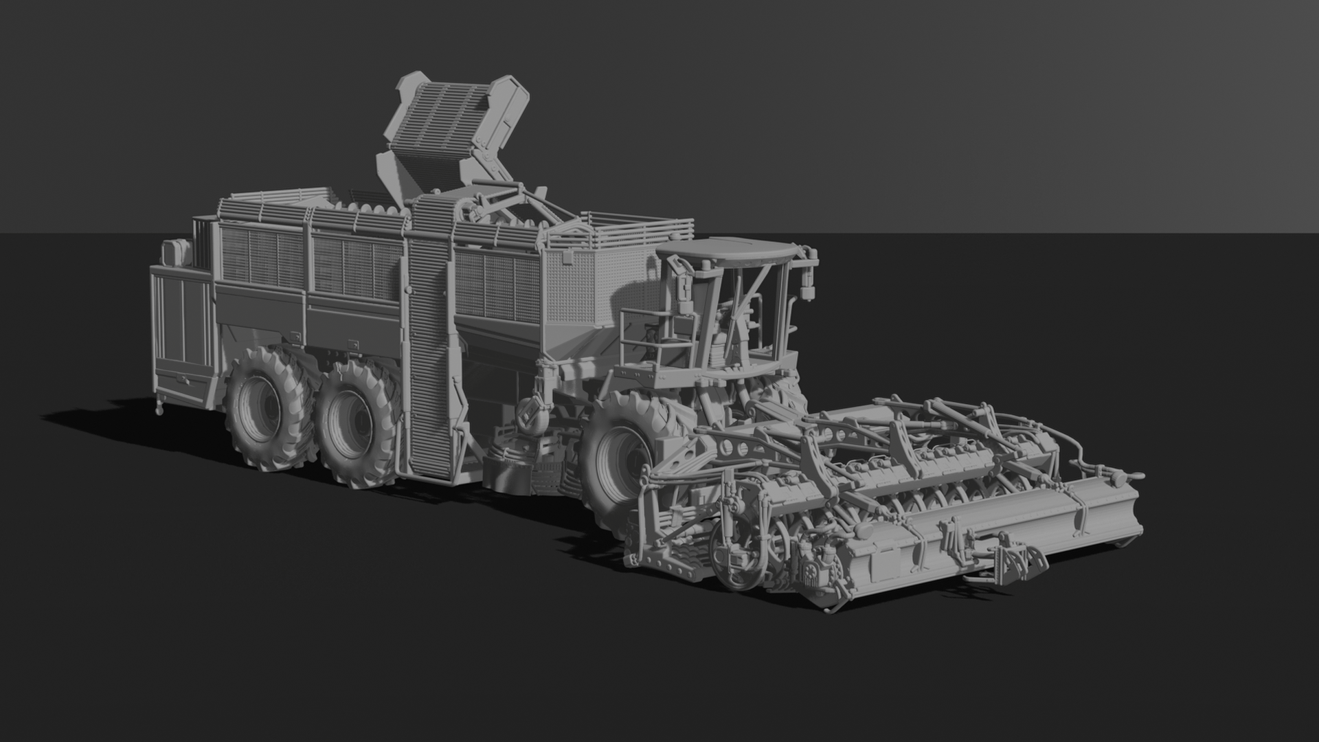 Holmer Terra Dos T4-40 Beet Harvester STL 3D Print Model