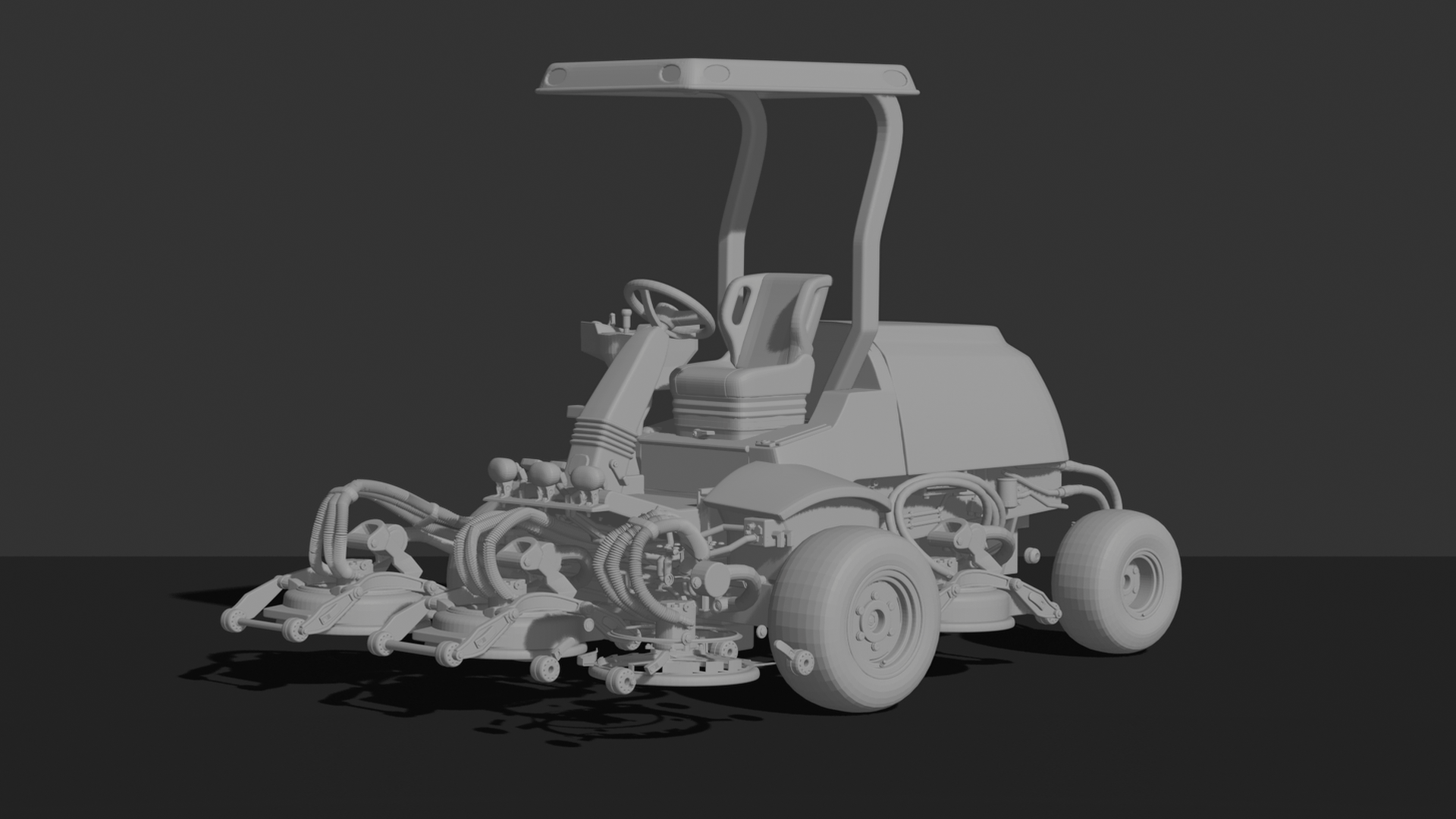 Jacobsen Tri-King Fairway Mower STL 3D Print Model