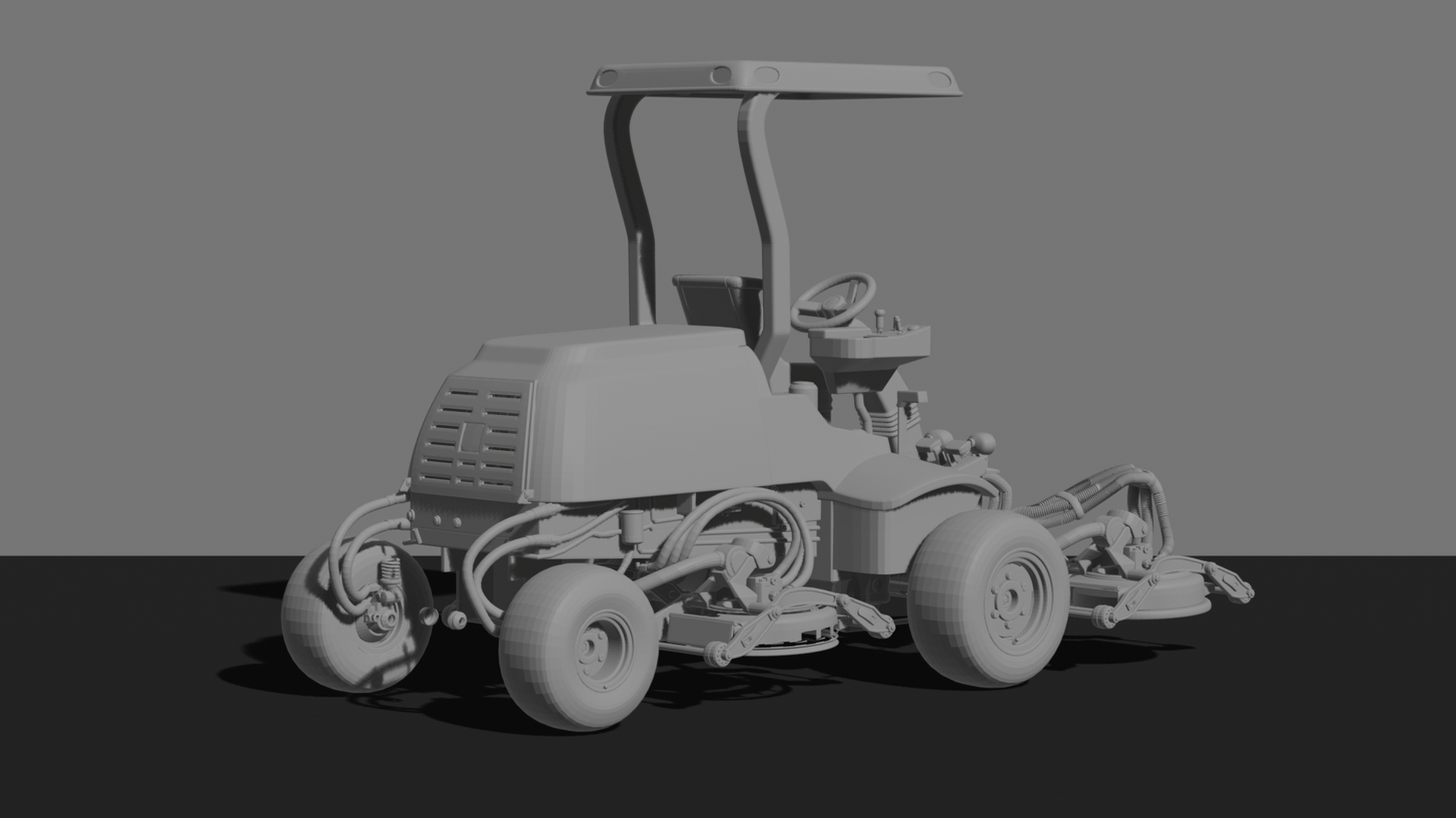 Jacobsen Tri-King Fairway Mower STL 3D Print Model