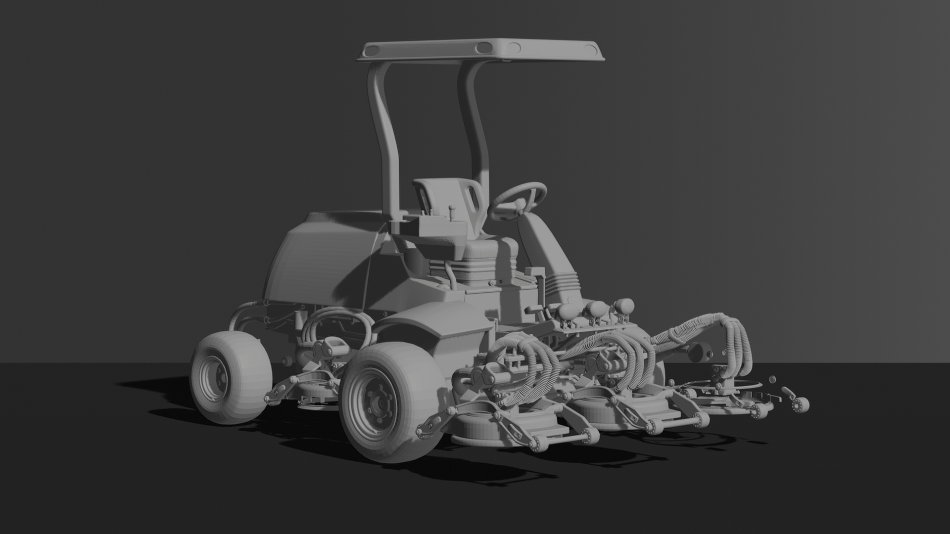 Jacobsen Tri-King Fairway Mower STL 3D Print Model