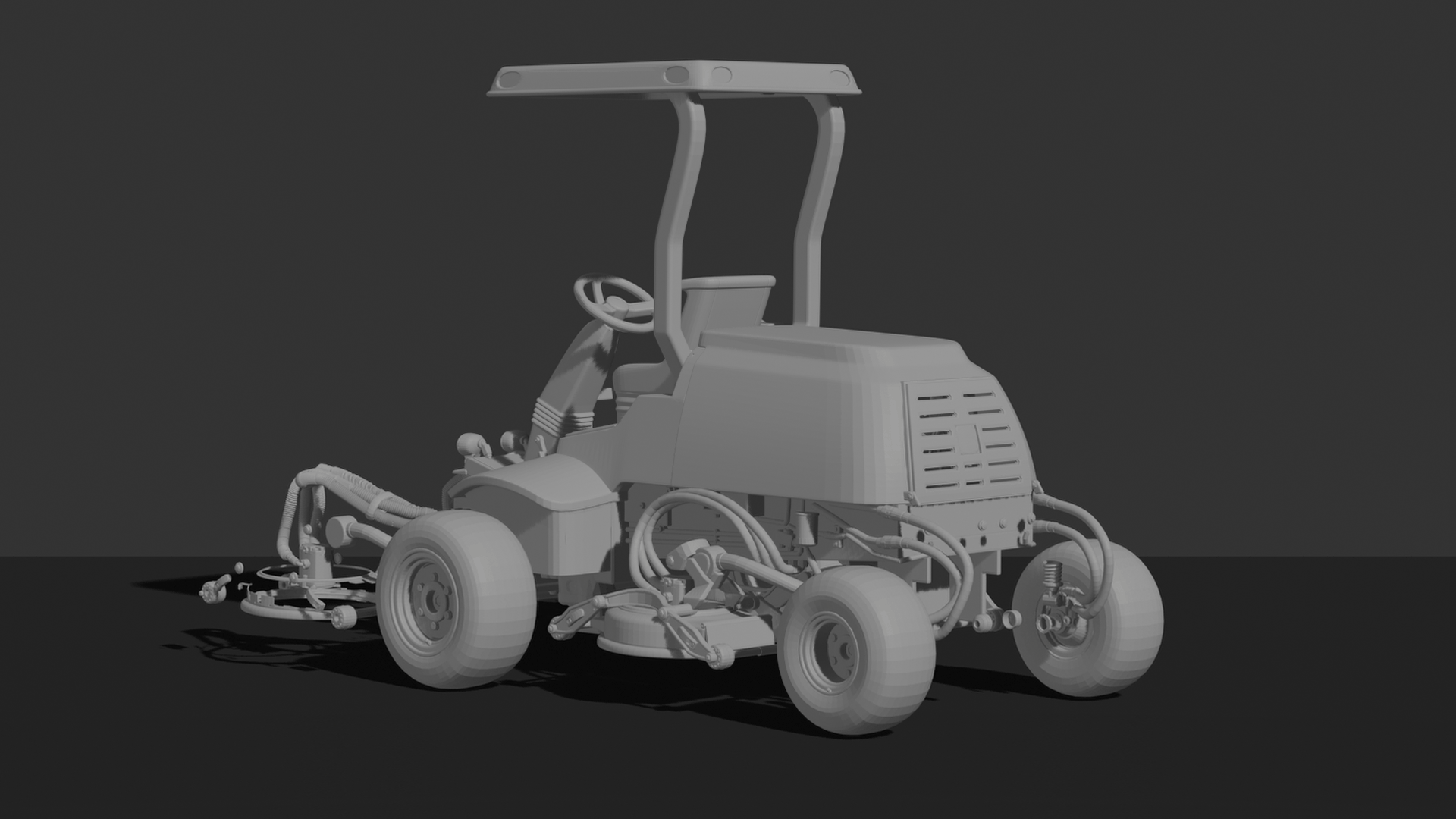 Jacobsen Tri-King Fairway Mower STL 3D Print Model