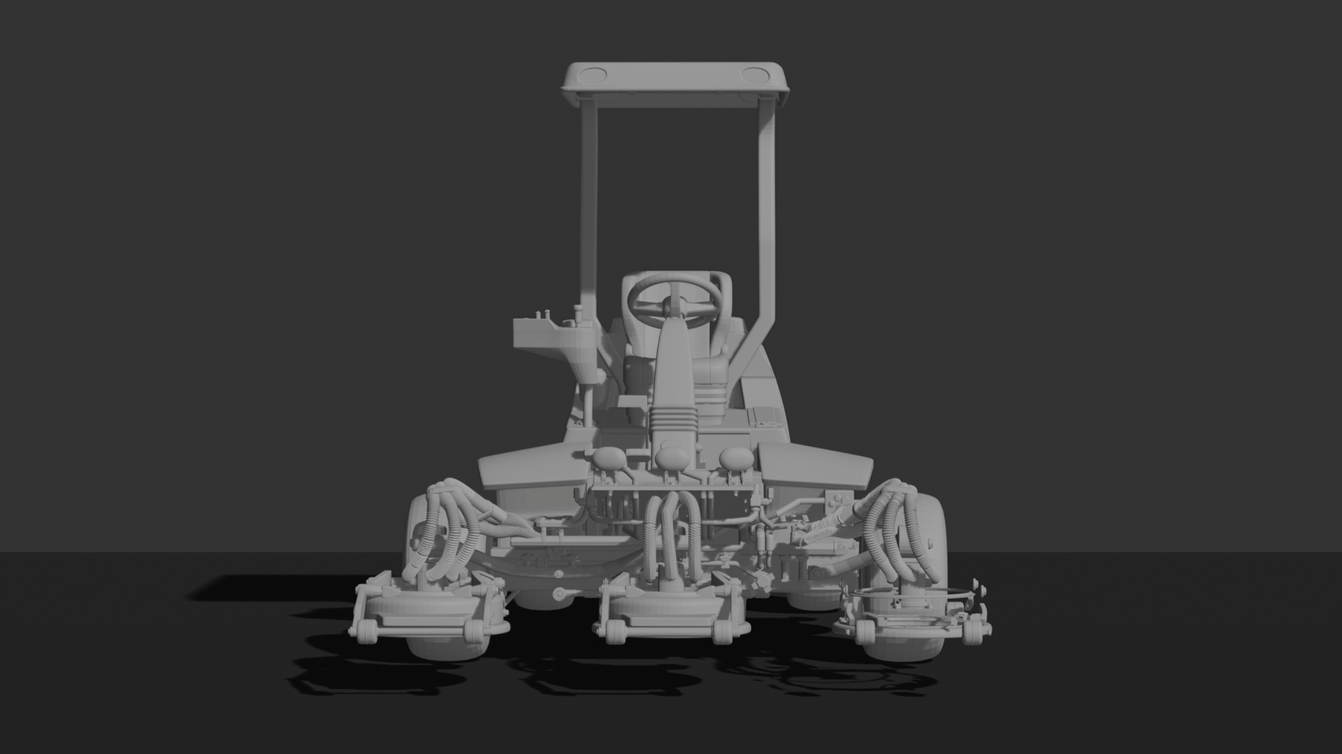 Jacobsen Tri-King Fairway Mower STL 3D Print Model