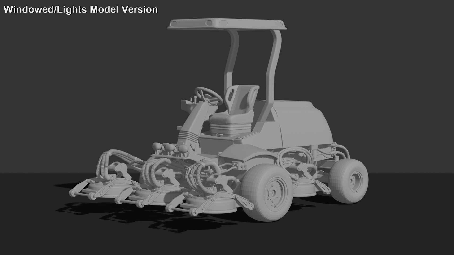Jacobsen Tri-King Fairway Mower STL 3D Print Model