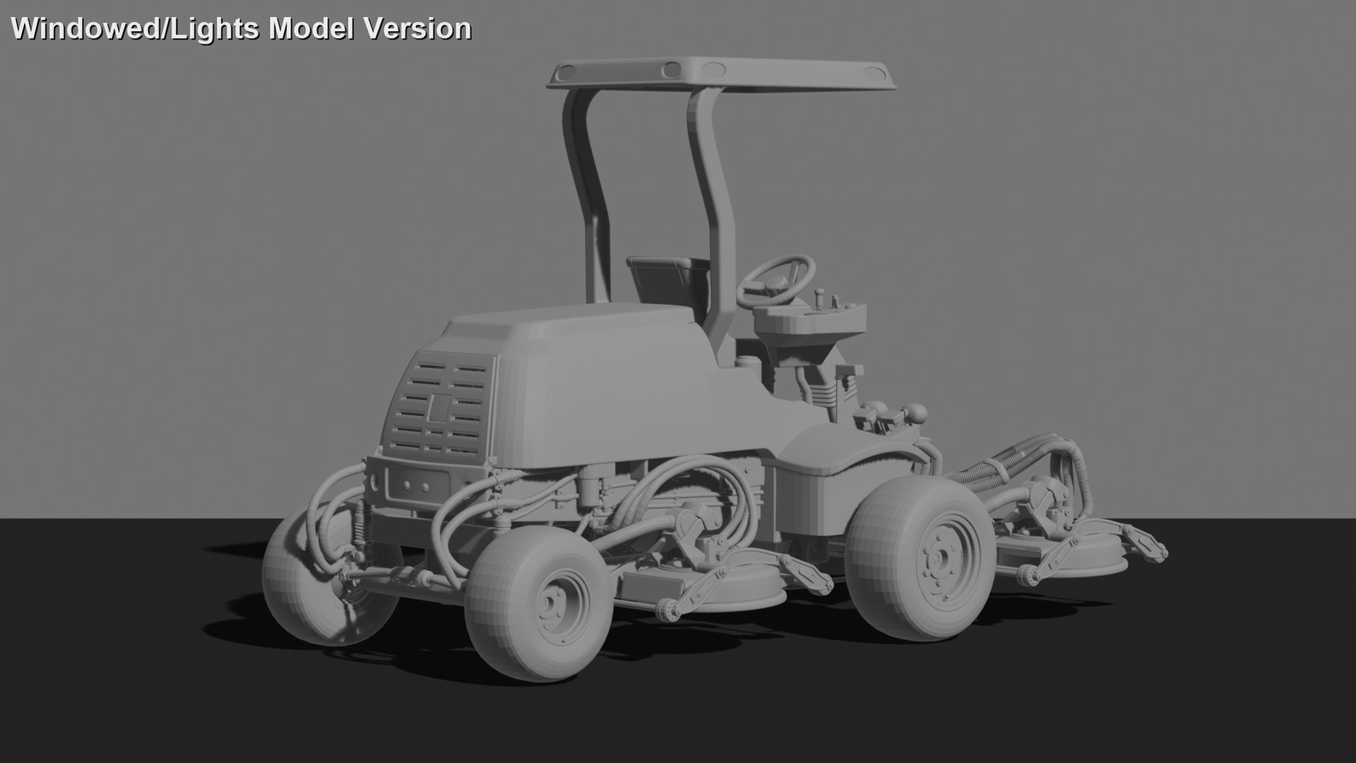Jacobsen Tri-King Fairway Mower STL 3D Print Model