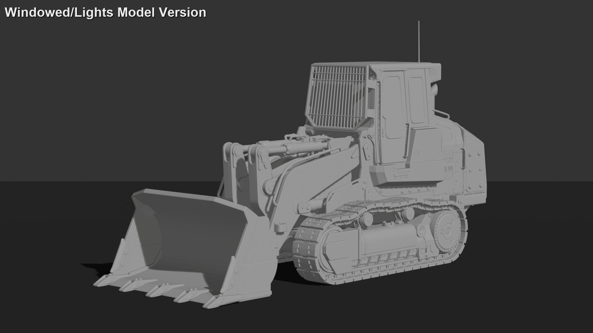 Caterpillar 963 Track Loader STL 3D Print Model