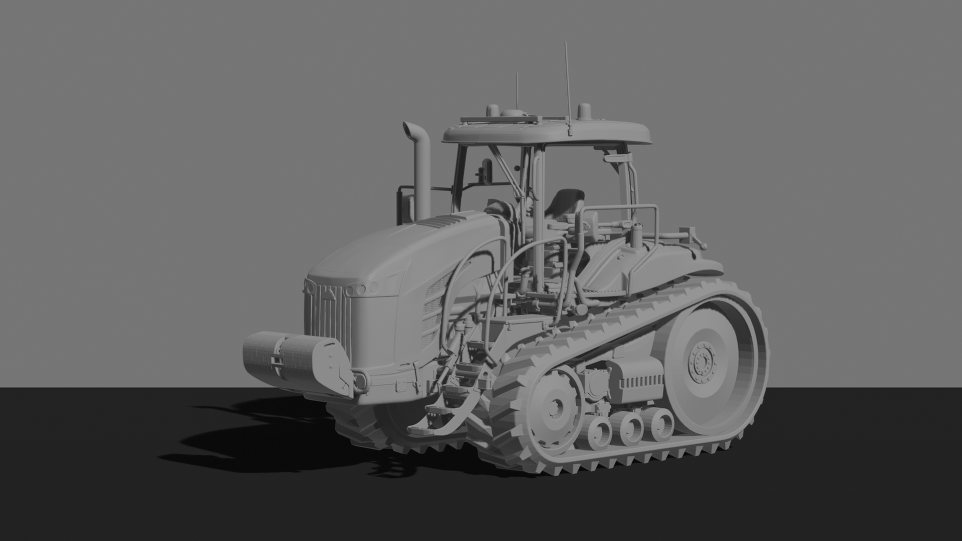 Challenger MT800 Track Tractor STL 3D Print Model