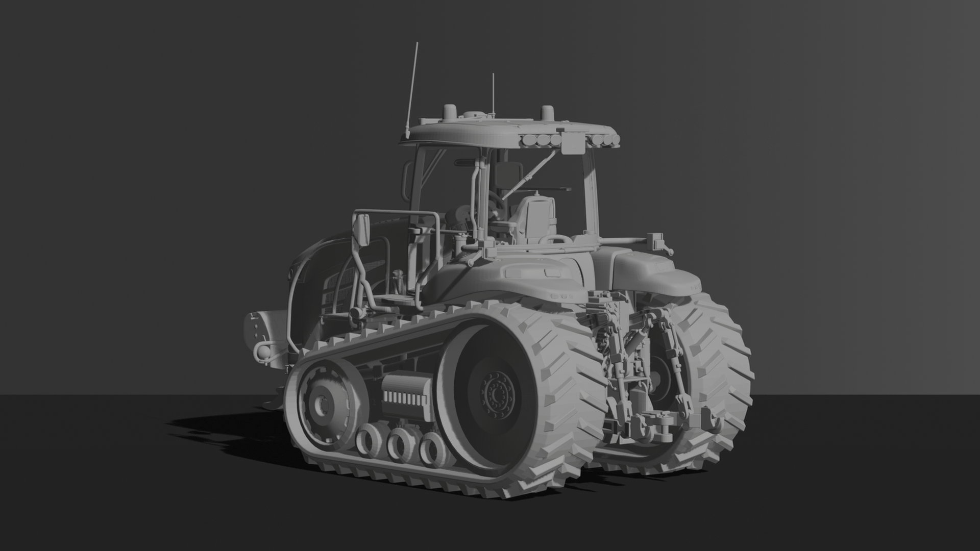 Challenger MT800 Track Tractor STL 3D Print Model