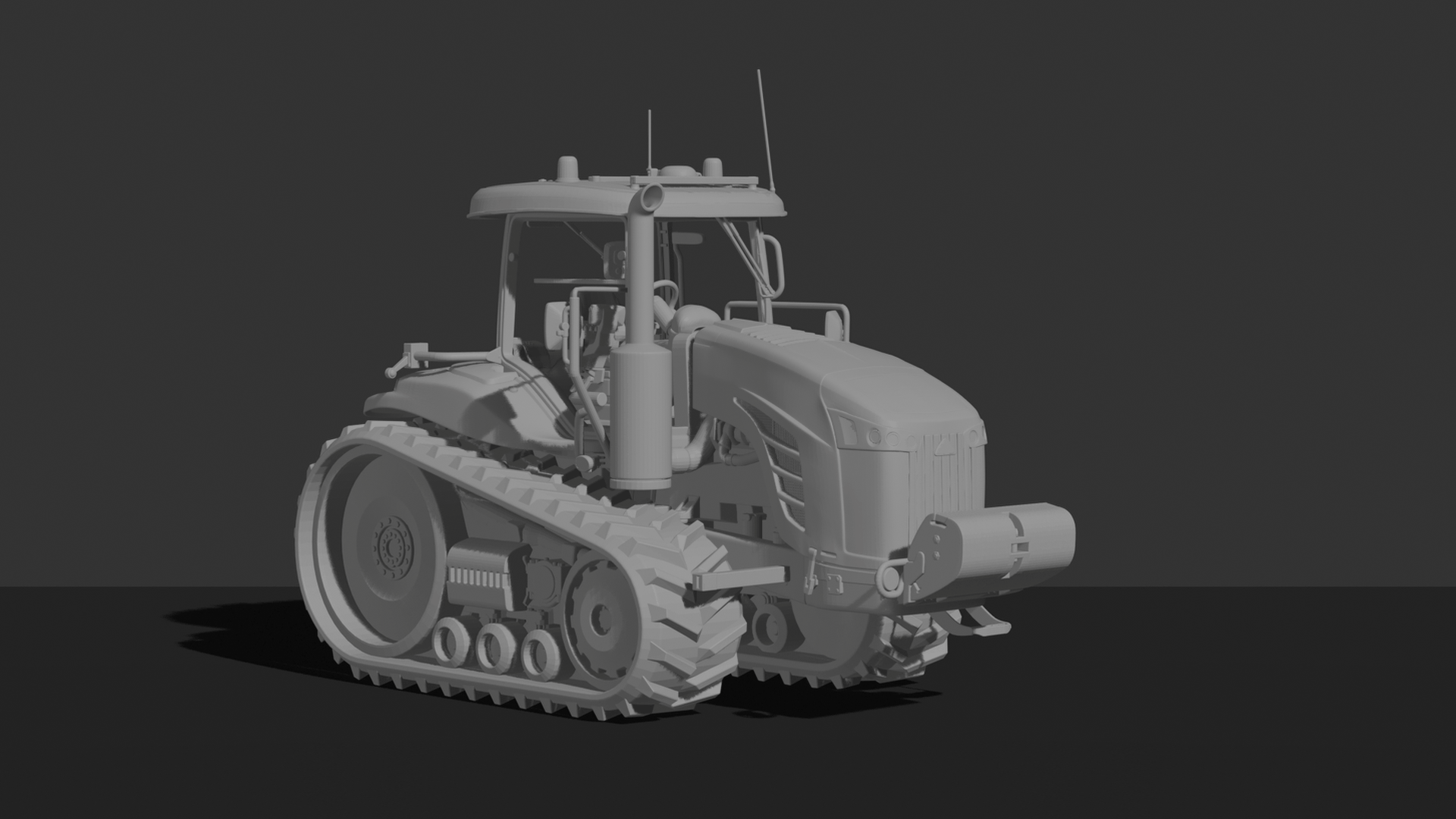 Challenger MT800 Track Tractor STL 3D Print Model