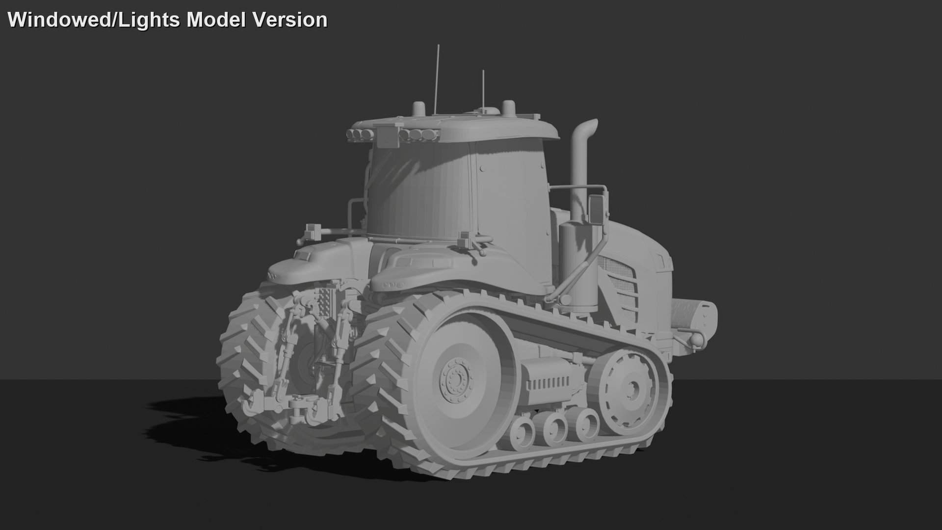 Challenger MT800 Track Tractor STL 3D Print Model